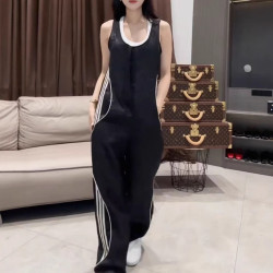 25387大愛美依緣2025夏季新款休閒時尚寬松濶腿連體褲洋氣顯瘦潮