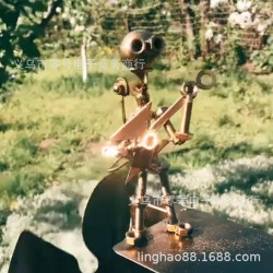 Handmade Metal Drummer Windmill  手工金屬吉他手風車