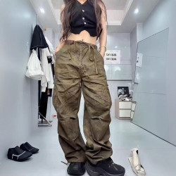 25369大愛美依緣2025夏季新款V領修身無袖上衣休閒工裝褲洋氣顯瘦