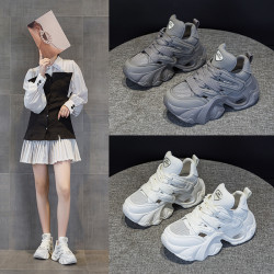 1188-6爆款老爹鞋女2025夏季網面透氣百搭老爹鞋學生運動休閒鞋