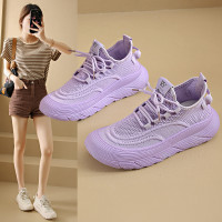 ins韓版飛織鞋2025夏季新款學生運動鞋網面透氣健身跑步休閒A5001