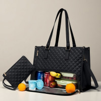 爆款2合1午餐包大容量保溫包包斜後後背包女士單肩包帶小包電腦包