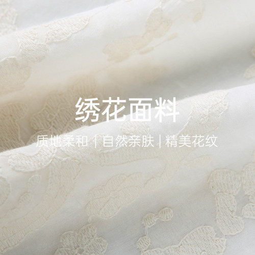【南法假日】民族風綉花V領蕾絲襯衫纖莉秀大碼女裝胖mm夏裝新款