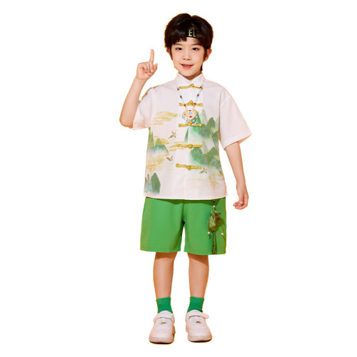 六一兒童演出服漢服馬面裙風合唱表演服小學生幼兒園畢業班服