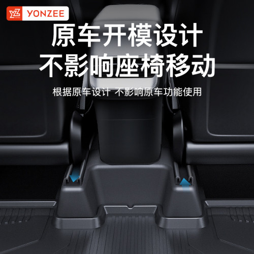 YZ適用煥新版特斯拉Model丫後排防踢護角墊座椅下門檻條板y/3配件