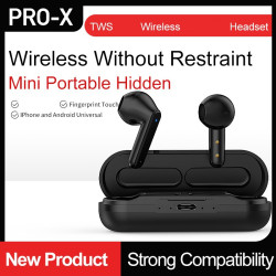 PRO-X無線藍牙耳機TWS半入耳式立體聲迷你觸控高清音質