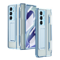 三星zfold8手機殼FOLD7平整鉸鏈摺疊螢幕保護套全包電鍍透明殼適用