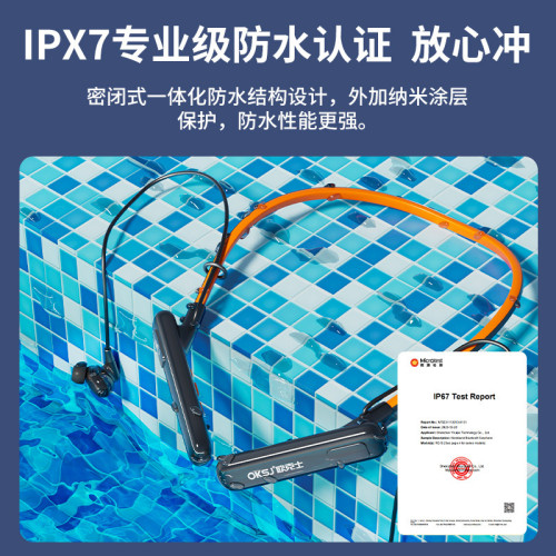 2024新款掛脖式無線藍牙耳機智能降噪語音操作長續航運動耳機
