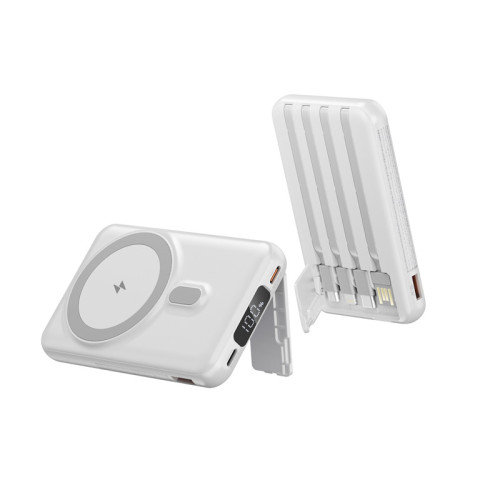 新款便捷自帶線磁吸無線充電寶10000安培PD22.5W雙向快充行動電源