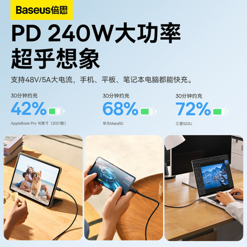安卓數據線t-c接口鎢金系列 快充數據線Type-C to Type-C240W
