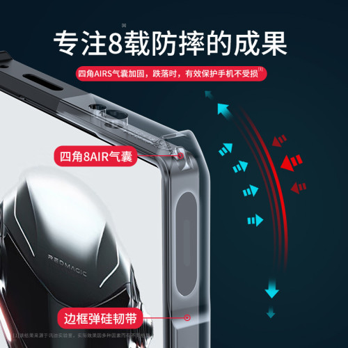 適用紅魔9pro保護套努比亞紅魔10pro手機全包鏡頭防摔殼