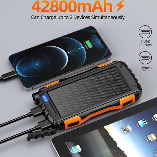 太陽能行動電源42800mAh Portable Charger Solar Power Bank