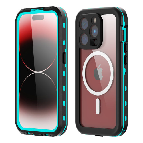 適用iPhone15 Pro max手機殼透明全包MagSafe磁吸蘋果手機防水殼