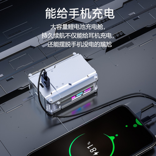 DX-08藍牙耳機入耳式科幻機械機甲 電量顯示DX07超長續航炫酷外觀