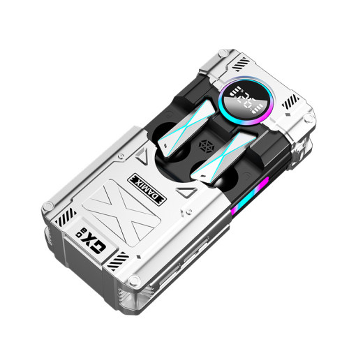 DX-08藍牙耳機入耳式科幻機械機甲 電量顯示DX07超長續航炫酷外觀