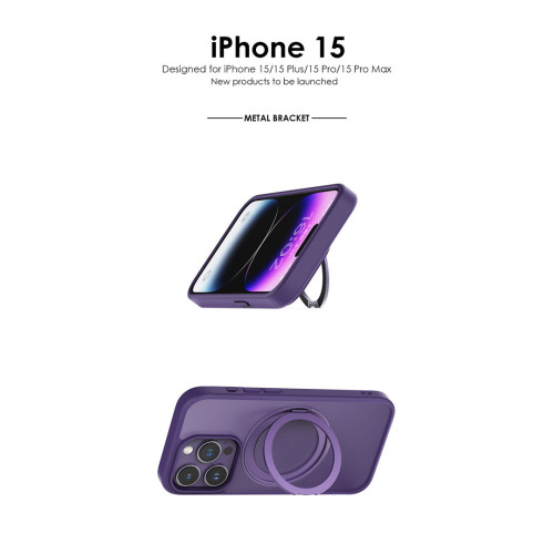 適用iphone手機殼蘋果手機殼磁吸支架蘋果16手機殼旋轉磁吸高級感