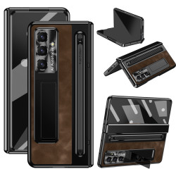 適用三星zfold7手機殼FOLD6折曡官方筆槽殼膜一體全包防摔保護殼