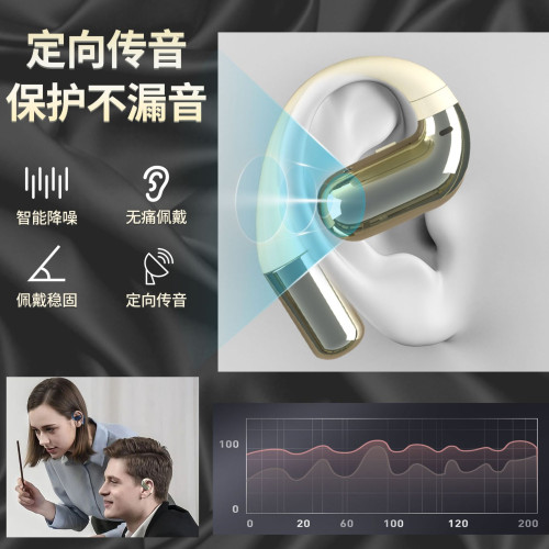 新款OWS開放不入耳式無線運動藍牙耳機氣傳導掛耳式防水耳機