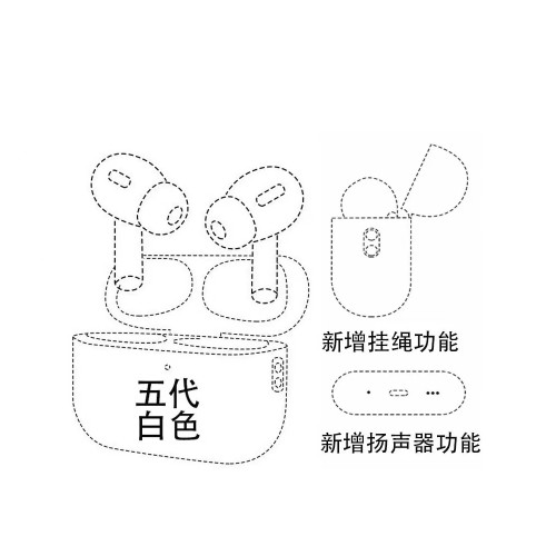 適用蘋果華強北2/3/4/5/6代max悅虎洛達1562AE/U/E/M/F藍牙耳機