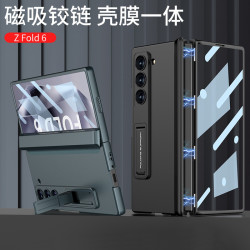 gkk適用三星ZFol6折曡手機殼磁吸鉸鏈全包殼膜一體硬殼支架殼