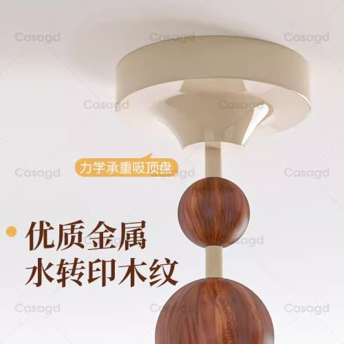 美拉德臥室吸頂燈主臥房間燈法式中古嬭油創意雲朵法式復古吸頂燈