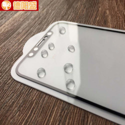 適用蘋果iX/iphone X edition絲印全屏鋼化膜iphoneX全屏膜帶底板