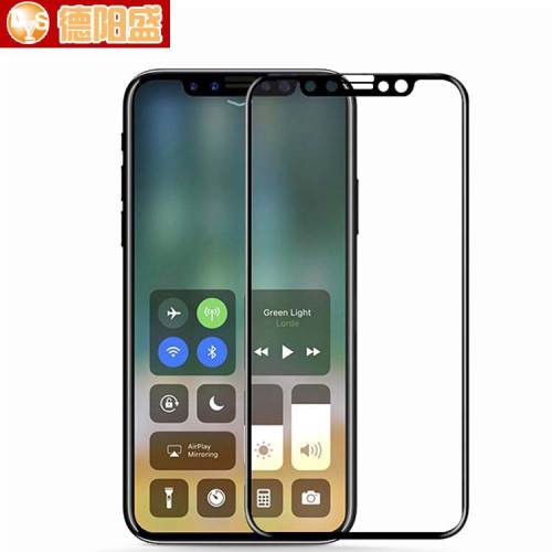 適用蘋果iX/iphone X edition絲印全屏鋼化膜iphoneX全屏膜帶底板