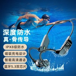 骨傳導藍牙耳機K9Pro下水遊泳IPX8級防水防汗自帶32G內存無線運動