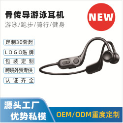 新款Y12骨傳導藍牙耳機遊泳防水健身耳掛式高音質運動耳機