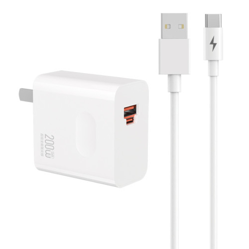 適用oppo/vivo華爲P70充電器Turbo超級快充200W全能氮化鎵充電器