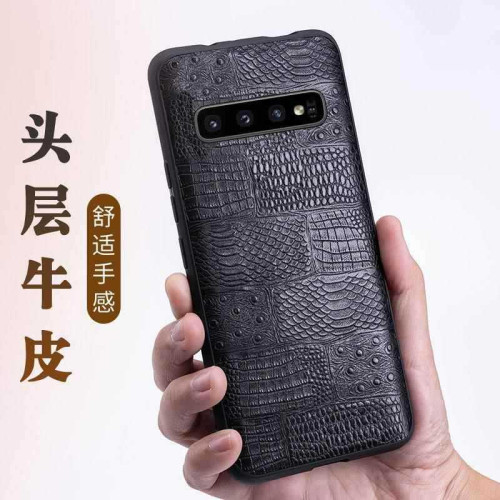 適用三星S21/22Plus/S20手機殼真皮Note20牛皮全包防摔高檔保護套