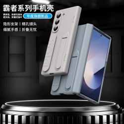 適用 三星zfold6手機殼FOLD5折曡腕帶筆槽鉸鏈全包殼膜一體保護殼