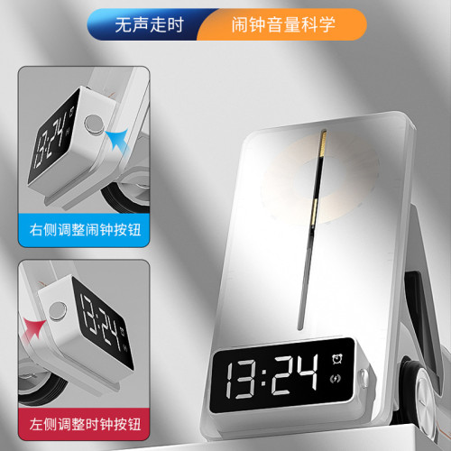 桌面汽車無線充手機支架 手機耳機手錶快充三合一無線充電器