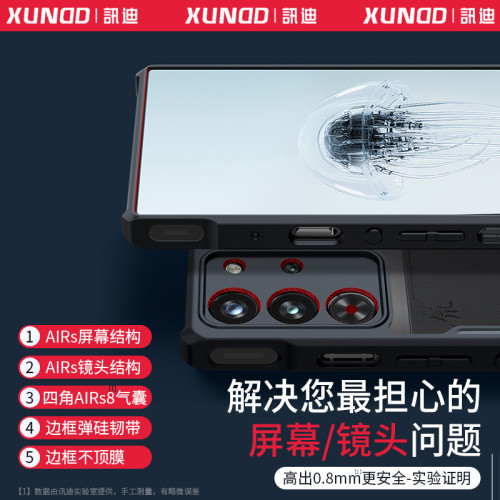 訊迪紅魔10pro手機殼防摔nubia適用於紅魔10pro+保護套薄