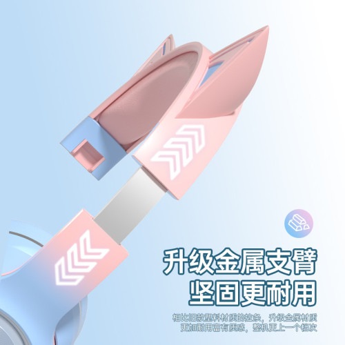 貓耳四六級聽力耳機收音機大學英語考試FM三級專四專用耳麥無線