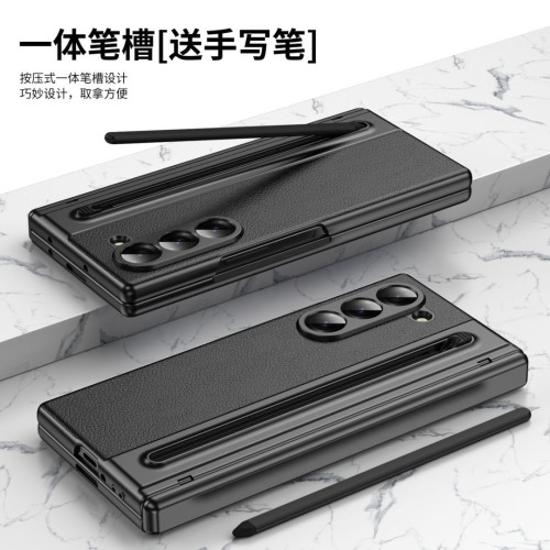 適用三星Fold 7金甲筆槽折曡手機殼 Z Fold6 3 SAM Fold5 保護套4