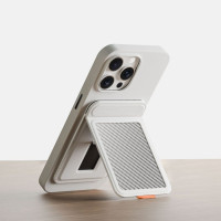 適用蘋果磁吸Magdafe支架卡包真碳纖維商務收納銀行卡信用卡卡包