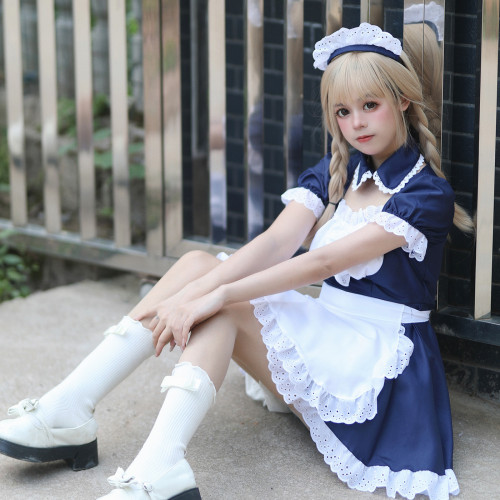 原創秋葉原日系萌女僕服 經典女僕裝 COSPLAY演出服  萬聖節服裝