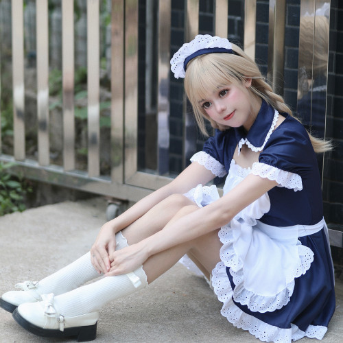 原創秋葉原日系萌女僕服 經典女僕裝 COSPLAY演出服  萬聖節服裝