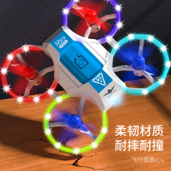 KF601聲控燈光迷你機初學者航道定高四軸無人機航模玩具遙控飛機
