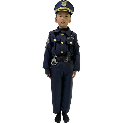 萬聖節兒童警察服角色扮演小孩遊戯服表演萬聖節變裝舞會派對服裝
