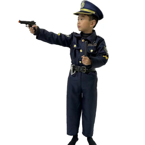萬聖節兒童警察服角色扮演小孩遊戯服表演萬聖節變裝舞會派對服裝