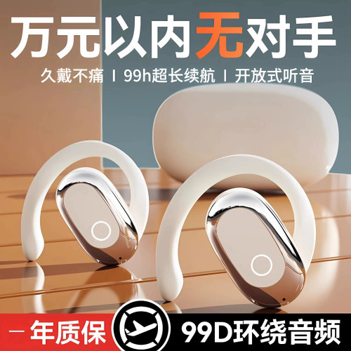 柏林之聲德國藍牙耳機2024新款骨傳導無線降噪掛耳式耳機運動跑步