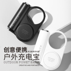 戶外行動電源3C認證超級快充帶伸縮線可攜式5000安培行動電源禮品