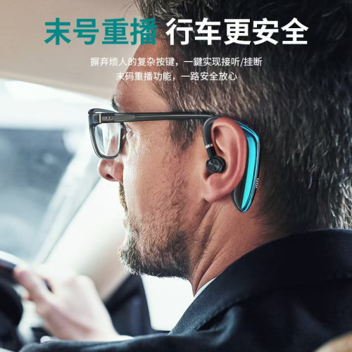 M80無線藍牙耳機OWS掛耳式超長續航降噪帶數顯入耳式開車商務單耳