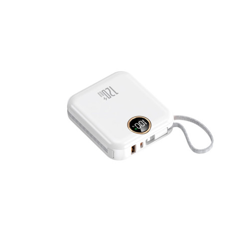 新款超級快充120W自帶線大容量充電寶行動電源禮品3C國際認証