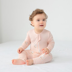 嬰兒連體衣春秋竹纖維長袖新生兒哈衣男女寶寶爬服嬰幼兒春季衣服