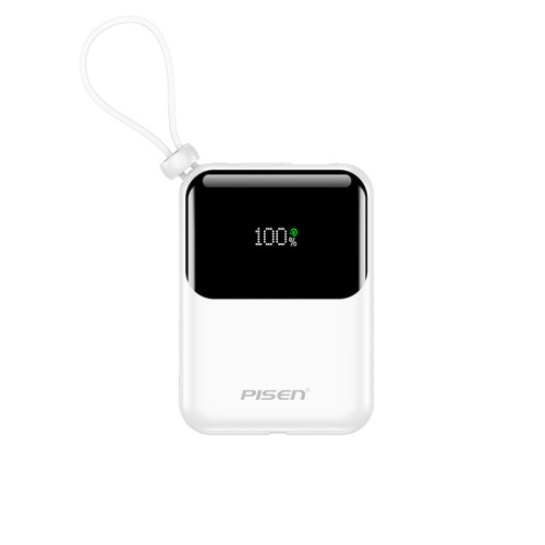 品勝自帶線充電寶22.5W超級快充行動電源超薄可攜式10000安培大容量