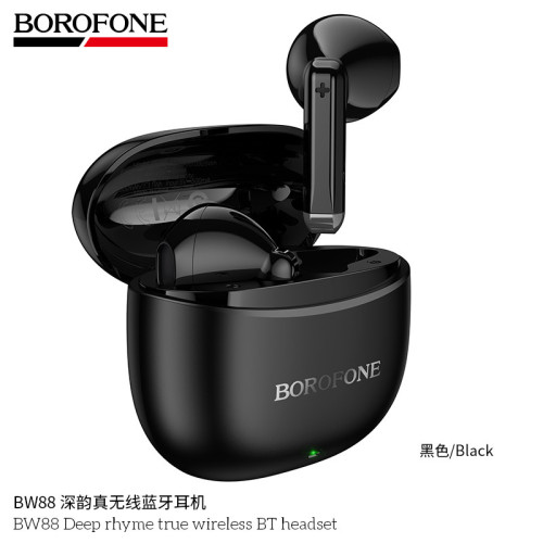 BOROFONE BW88真無線運動藍牙耳機 TWS運動跑步音樂耳機半入耳式