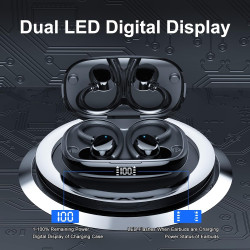 爆款Q61數顯入耳式降噪運動HIFI高品質藍牙耳機LED數顯立體聲